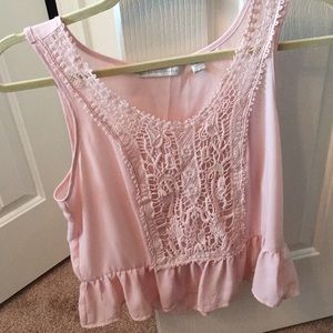 Lauren Conrad Pastel Pink Blouse. NEVER WORN